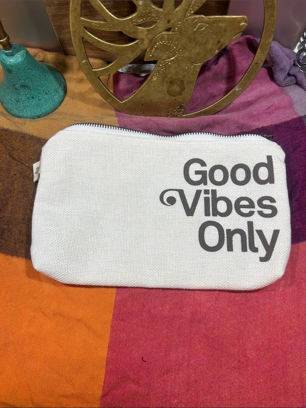 Sun Bum Good Vibes Only Cosmetic Bag NWOT